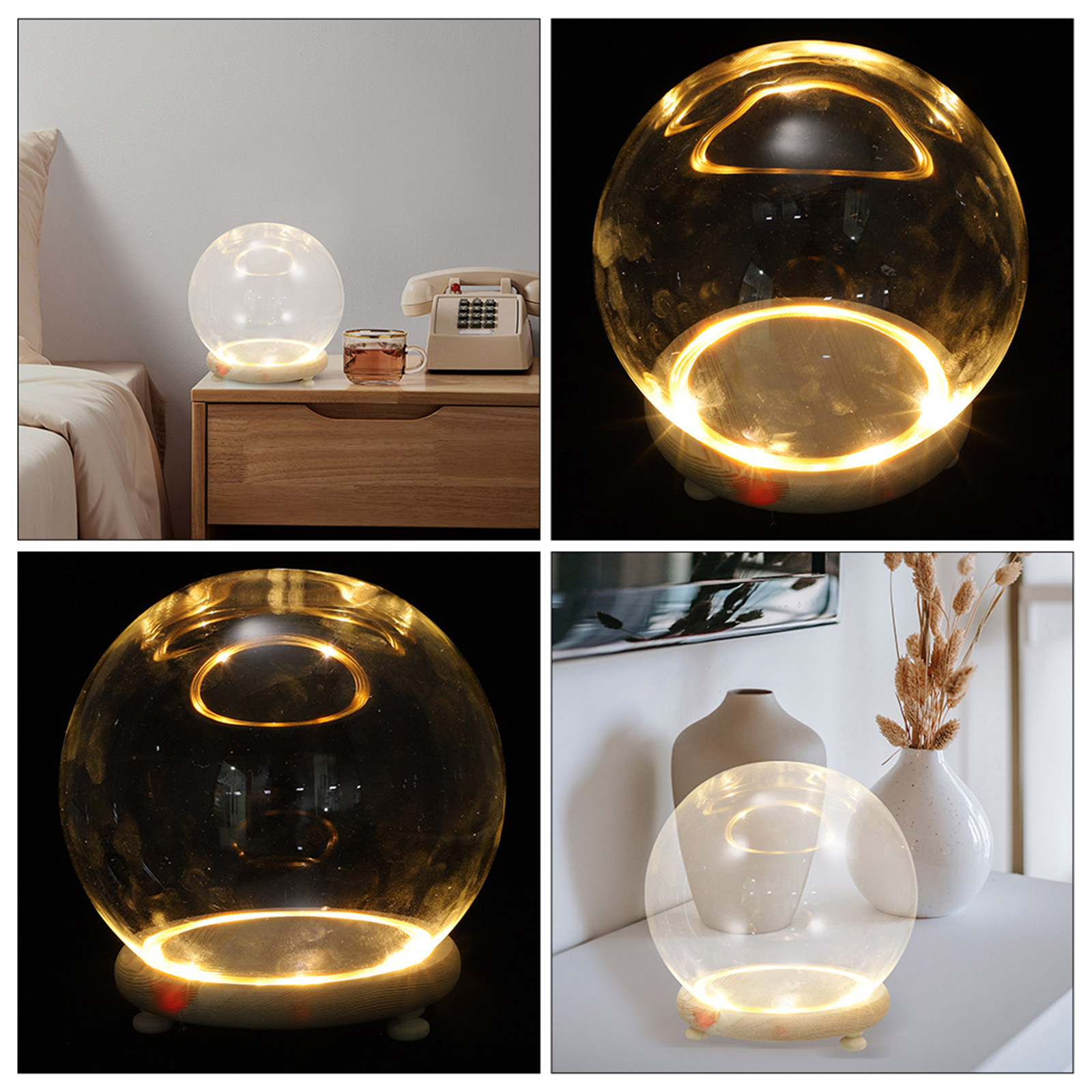 Plastic Dome Clear - Glass Dome Display Case Preserved Flower