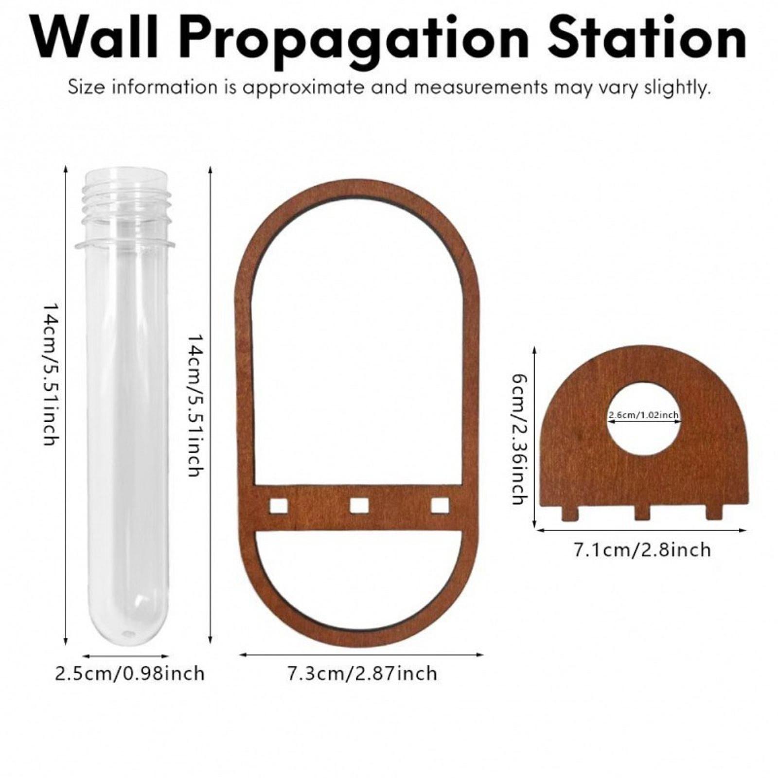 Hydroponic Plant Vase Wooden W - Propagation Station Vase ulasan dan harga