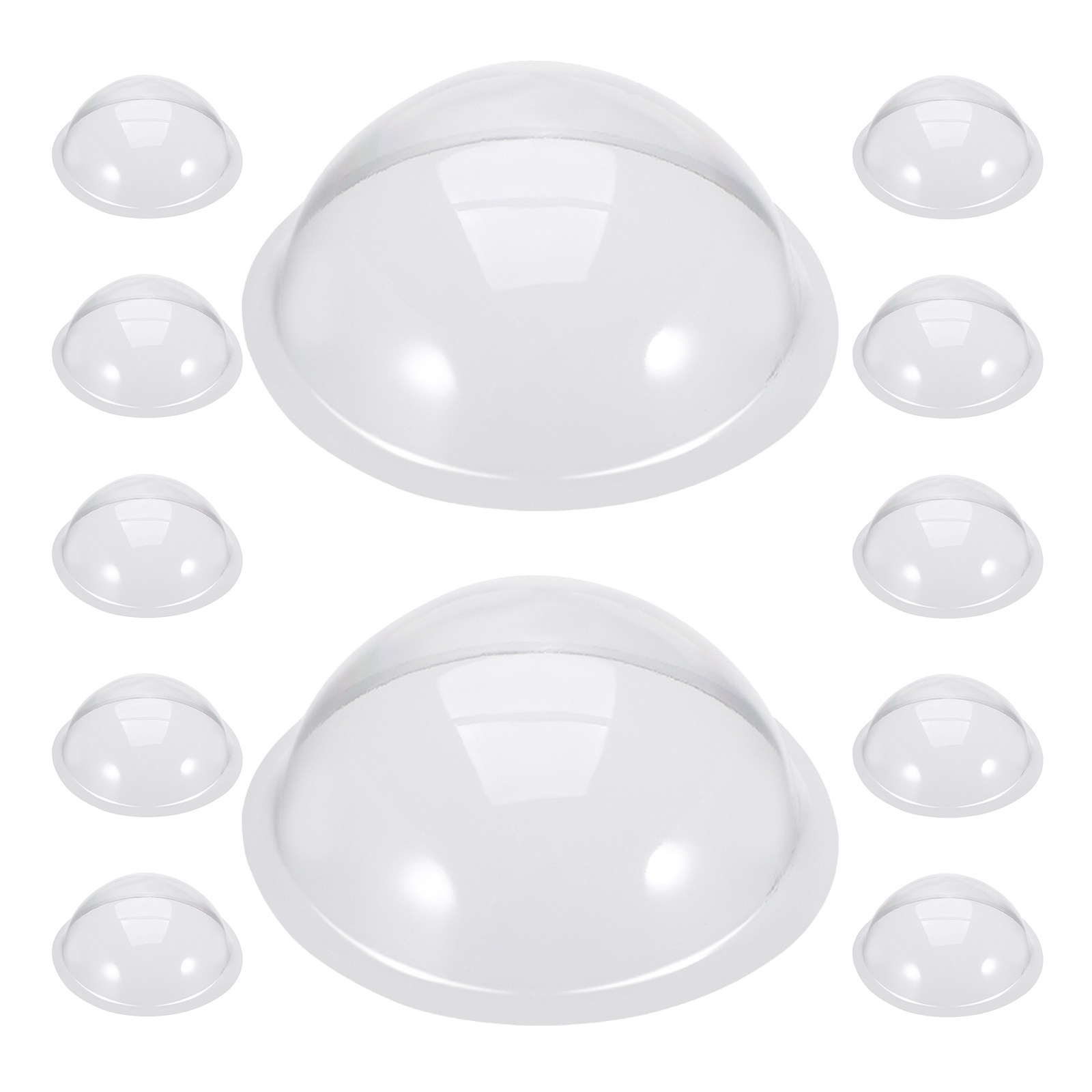 12Pcs Sturdy Clear Plastic Hem - Plastic Dome Clear ulasan dan harga