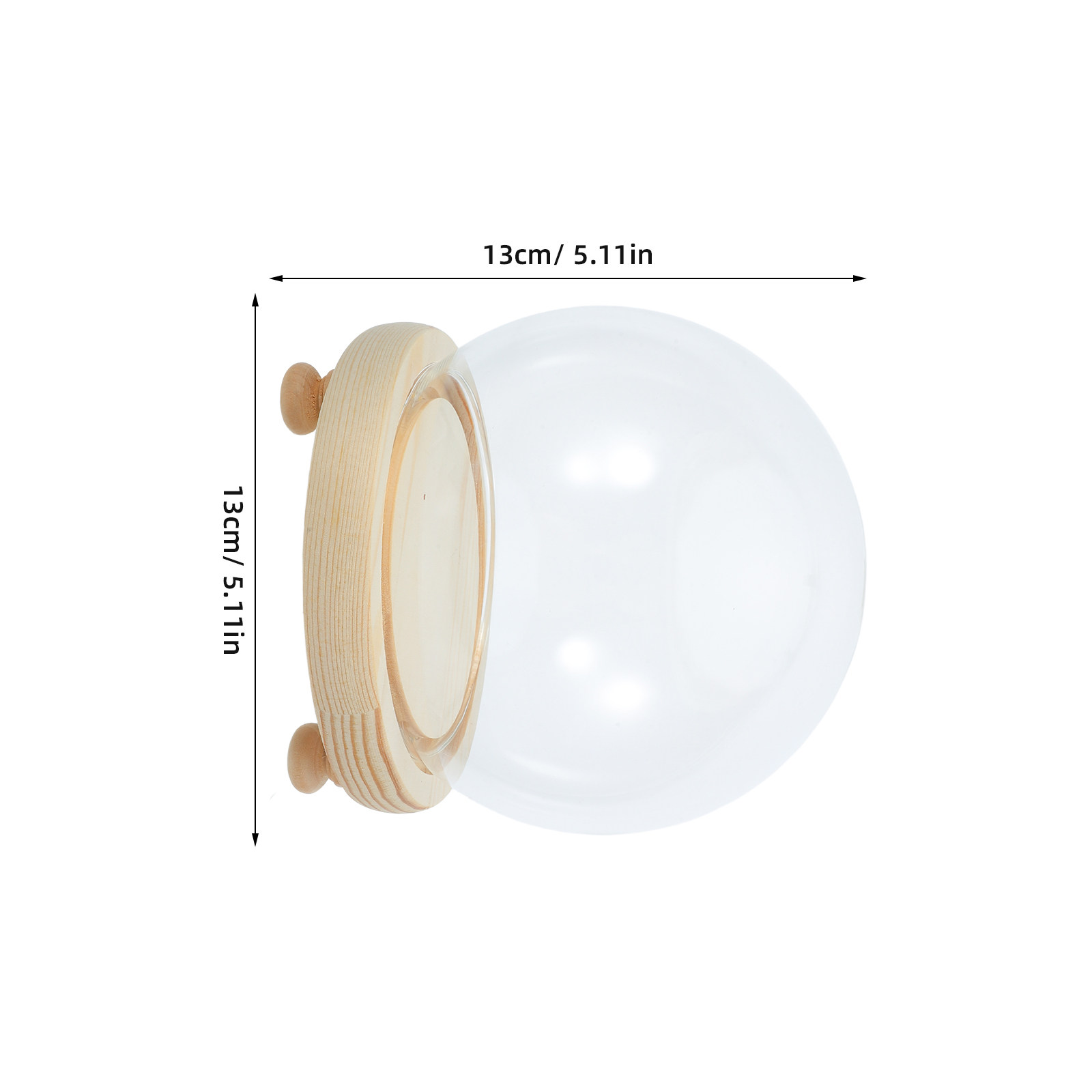 Dried Flower Glass Dome Displa - Plastic Dome Clear ulasan dan harga